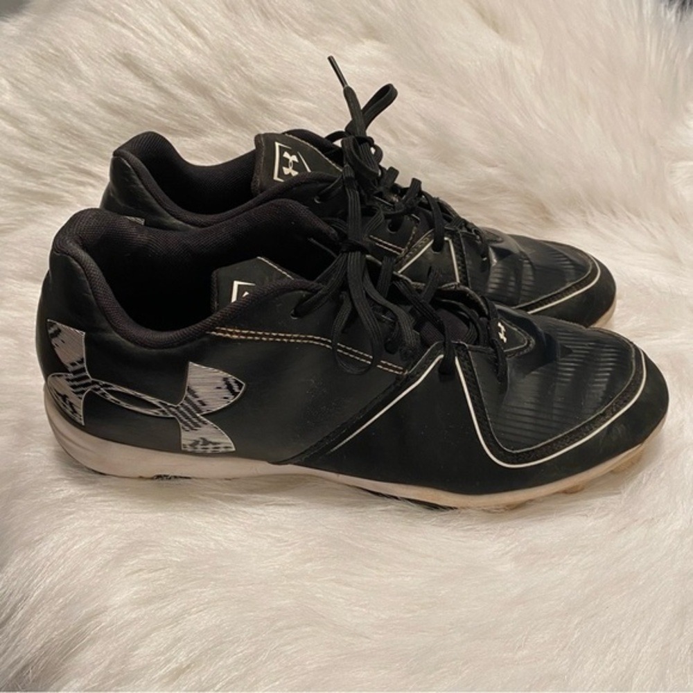 Under Armour Cleats Shoes Size 11 Lace Up Black Softball